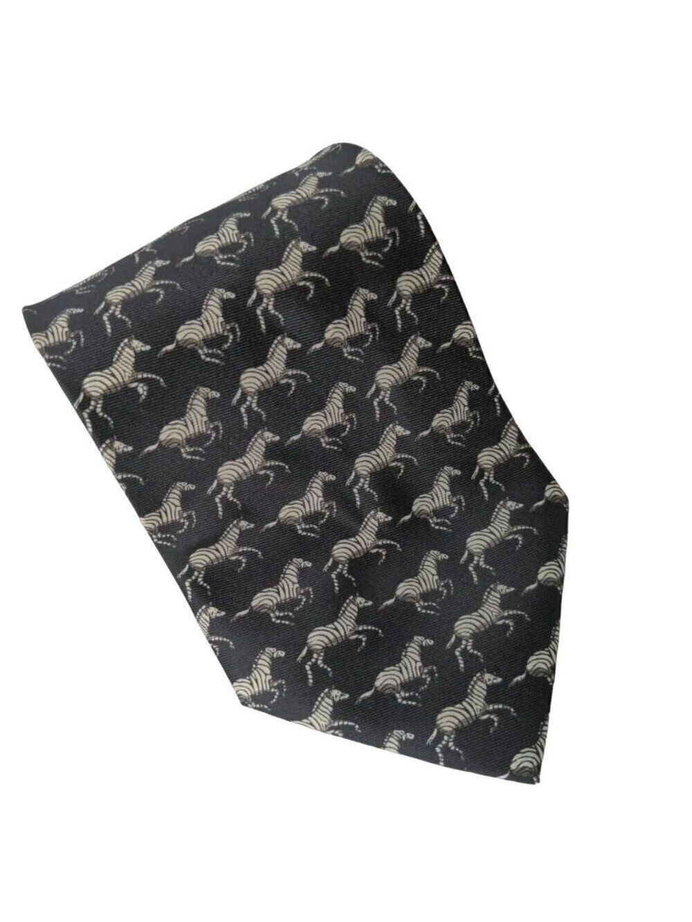 Into Africa Zebra Animal Print Necktie